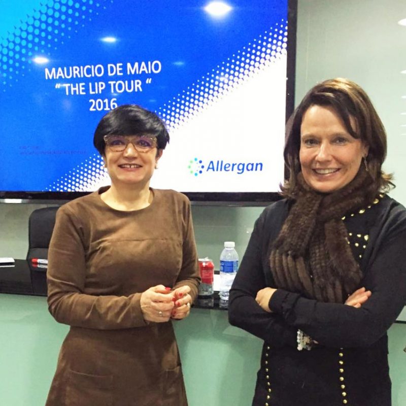Mar Lázaro y Conchita Pinilla en Allergan.