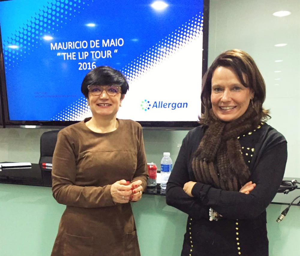 Mar Lázaro y Conchita Pinilla en Allergan.