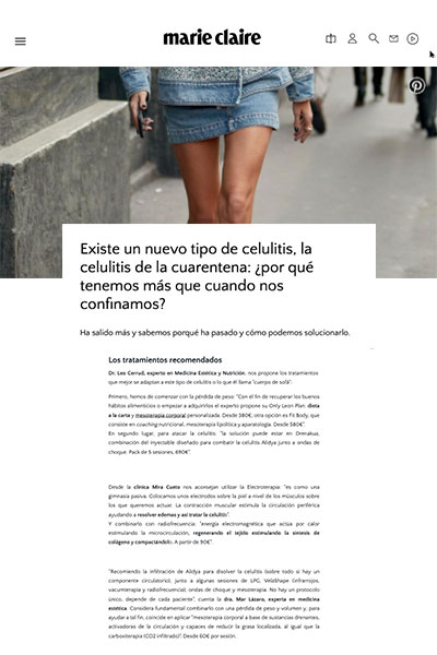 MARIE CLAIRE – Gloria Vázquez