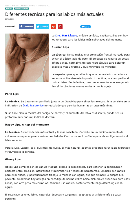 BELLEZA MÉDICA | Gema Moreno